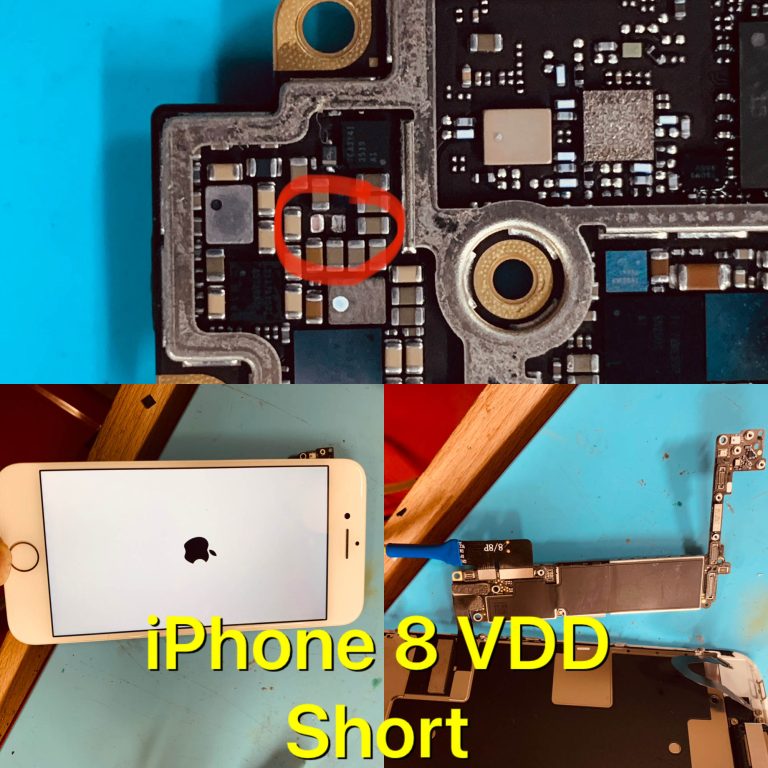 iPhone 8 VDD Short, not Turning on Fixed